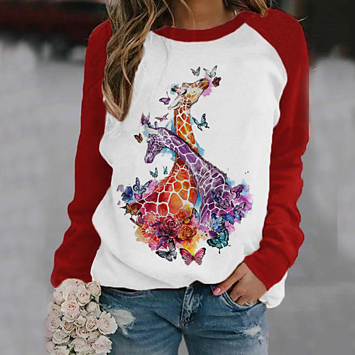 Women's Stylish Animal Women's Hoodies Long Sleeve Sweater Cardigans Crew Neck Fall Black Red Green
Women's Stylish Animal Women's Hoodies Long Sleeve Sweater Cardigans Crew Neck Fall Black Red Green