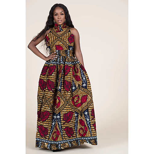 Women's Swing Dress Maxi long Dress Blue Red Sleeveless Print Print Fall Summer Halter Neck Vintage 2021 S M L XL
Women's Swing Dress Maxi long Dress Blue Red Sleeveless Print Print Fall Summer Halter Neck Vintage 2021 S M L XL
