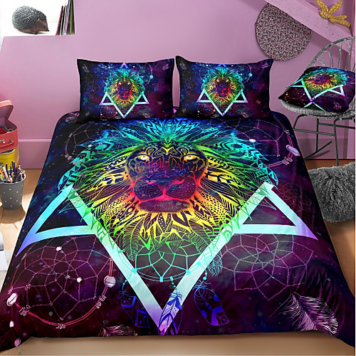 Animal Series Lion Print 3-Piece Duvet Cover Set Hotel Bedding Sets Comforter Cover with Soft Lightweight Microfiber For Holiday Decoration(Include 1 Duvet Cover and 1or 2 Pillowcases)
Animal Series Lion Print 3-Piece Duvet Cover Set Hotel Bedding Sets Comforter Cover with Soft Lightweight Microfiber For Holiday Decoration(Include 1 Duvet Cover and 1or 2 Pillowcases)