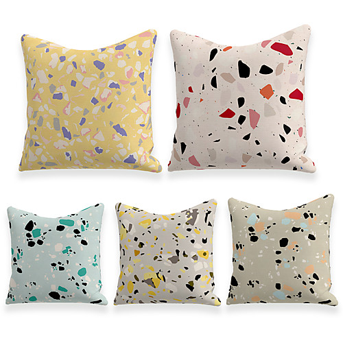 Cushion Cover 5PC Linen Soft Decorative Square Throw Pillow Cover Cushion Case Pillowcase for Sofa Bedroom 45 x 45 cm (18 x 18 Inch) Superior Quality Machine Washable
Cushion Cover 5PC Linen Soft Decorative Square Throw Pillow Cover Cushion Case Pillowcase for Sofa Bedroom 45 x 45 cm (18 x 18 Inch) Superior Quality Machine Washable
