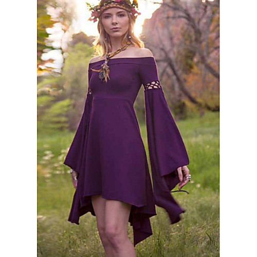 Women's Sheath Dress Short Mini Dress Black Purple Wine Green Long Sleeve Solid Color Patchwork Fall Winter Off Shoulder Casual Vintage Halloween 2021 S M L XL XXL 3XL / Plus Size
Women's Sheath Dress Short Mini Dress Black Purple Wine Green Long Sleeve Solid Color Patchwork Fall Winter Off Shoulder Casual Vintage Halloween 2021 S M L XL XXL 3XL / Plus Size