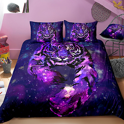 3D Tiger Print 3-Piece Duvet Cover Set Hotel Bedding Sets Comforter Cover with Soft Lightweight Microfiber For Holiday Decoration(Include 1 Duvet Cover and 1or 2 Pillowcases)
3D Tiger Print 3-Piece Duvet Cover Set Hotel Bedding Sets Comforter Cover with Soft Lightweight Microfiber For Holiday Decoration(Include 1 Duvet Cover and 1or 2 Pillowcases)