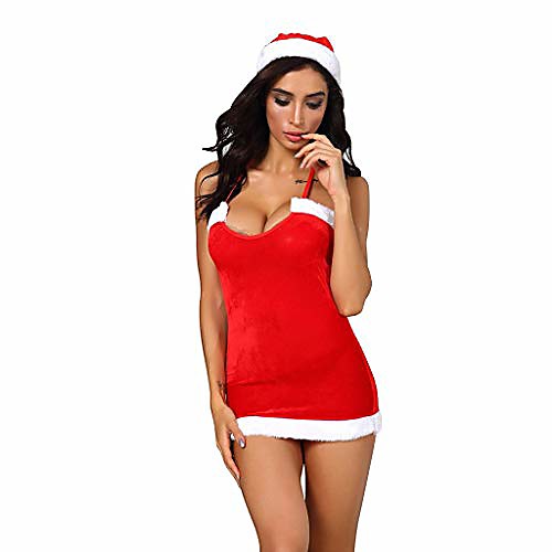 christmas womens sexy cami mini dress xmas hat chemises lingerie pajamas set red
christmas womens sexy cami mini dress xmas hat chemises lingerie pajamas set red