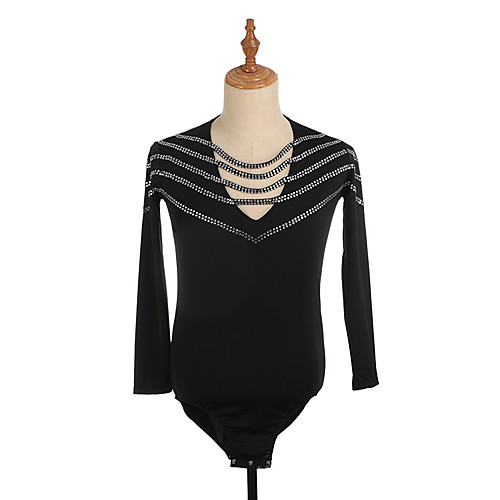 Figure Skating Top Men's Boys' Ice Skating Top Black High Elasticity Training Competition Skating Wear Crystal / Rhinestone Long Sleeve Ice Skating Figure Skating / Kids
Figure Skating Top Men's Boys' Ice Skating Top Black High Elasticity Training Competition Skating Wear Crystal / Rhinestone Long Sleeve Ice Skating Figure Skating / Kids