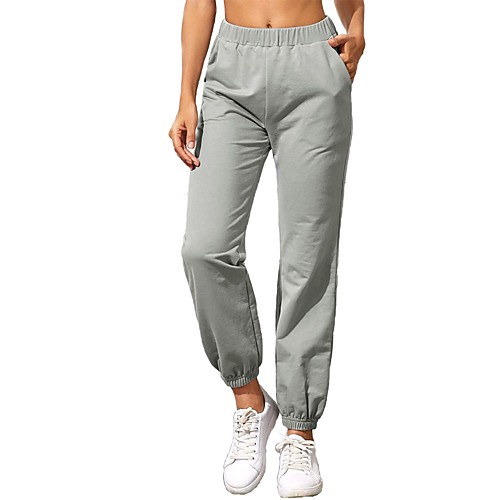Women's Basic Casual Comfort Daily Jogger Sweatpants Pants Solid Color Full Length Pocket Gray
Women's Basic Casual Comfort Daily Jogger Sweatpants Pants Solid Color Full Length Pocket Gray