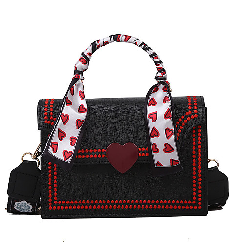 Women's Girls' Bags PU Leather Top Handle Bag Sashes / Ribbons Stitching Lace Daily Date Handbags MessengerBag White Black
Women's Girls' Bags PU Leather Top Handle Bag Sashes / Ribbons Stitching Lace Daily Date Handbags MessengerBag White Black