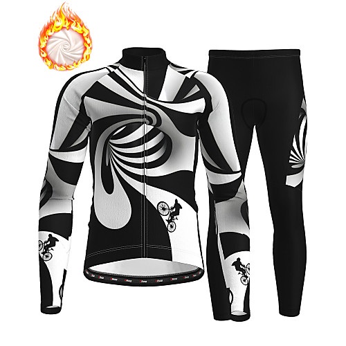 21Grams Men's Long Sleeve Cycling Jersey with Tights Winter Fleece BlackWhite Bike Thermal Warm Fleece Lining Breathable Warm Quick Dry Sports Graphic Mountain Bike MTB Road Bike Cycling Clothing
21Grams Men's Long Sleeve Cycling Jersey with Tights Winter Fleece BlackWhite Bike Thermal Warm Fleece Lining Breathable Warm Quick Dry Sports Graphic Mountain Bike MTB Road Bike Cycling Clothing