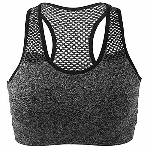 women athletic running sports bra fitness seamless padded vest tank tops gray
women athletic running sports bra fitness seamless padded vest tank tops gray