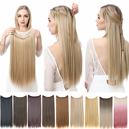 Synthetic Extentions Straight Synthetic Hair 14 inch 16 inch 18 inch Hair Extension Micro Ring Hair Extensions Multi-color 1 Piece Easy dressing Comfortable Halo Extensions Women's Daily Wear
Synthetic Extentions Straight Synthetic Hair 14 inch 16 inch 18 inch Hair Extension Micro Ring Hair Extensions Multi-color 1 Piece Easy dressing Comfortable Halo Extensions Women's Daily Wear