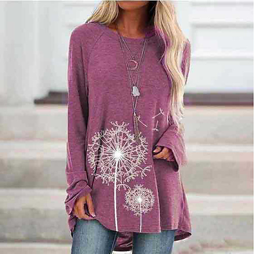 Women's T Shirt Dress Tee Dress Short Mini Dress Black Blue Blushing Pink Khaki Gray Long Sleeve Print Print Fall Spring Round Neck Casual Cotton 2021 S M L XL XXL
Women's T Shirt Dress Tee Dress Short Mini Dress Black Blue Blushing Pink Khaki Gray Long Sleeve Print Print Fall Spring Round Neck Casual Cotton 2021 S M L XL XXL