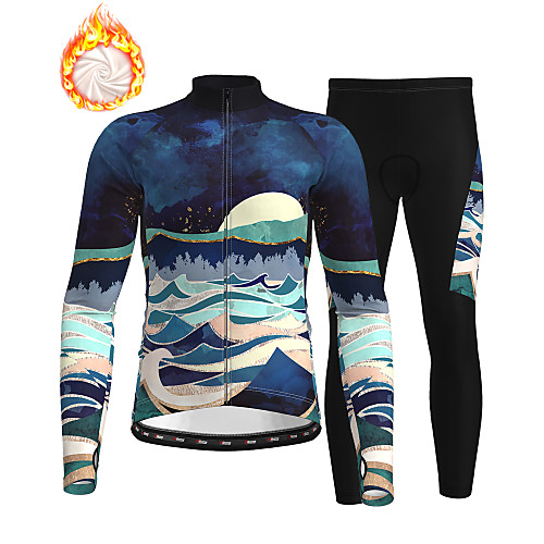 21Grams Men's Long Sleeve Cycling Jersey with Tights Winter Fleece Dark Navy Bike Thermal Warm Fleece Lining Breathable Warm Quick Dry Sports Graphic Mountain Bike MTB Road Bike Cycling Clothing
21Grams Men's Long Sleeve Cycling Jersey with Tights Winter Fleece Dark Navy Bike Thermal Warm Fleece Lining Breathable Warm Quick Dry Sports Graphic Mountain Bike MTB Road Bike Cycling Clothing