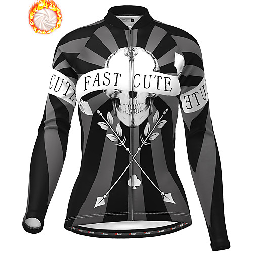 21Grams Women's Long Sleeve Cycling Jersey Winter Fleece Polyester Black Skull Christmas Bike Jersey Top Mountain Bike MTB Road Bike Cycling Fleece Lining Warm Quick Dry Sports Clothing Apparel
21Grams Women's Long Sleeve Cycling Jersey Winter Fleece Polyester Black Skull Christmas Bike Jersey Top Mountain Bike MTB Road Bike Cycling Fleece Lining Warm Quick Dry Sports Clothing Apparel