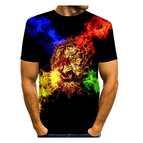 Men's T shirt 3D Print Graphic 3D Animal Print Short Sleeve Daily Tops Rainbow
Men's T shirt 3D Print Graphic 3D Animal Print Short Sleeve Daily Tops Rainbow