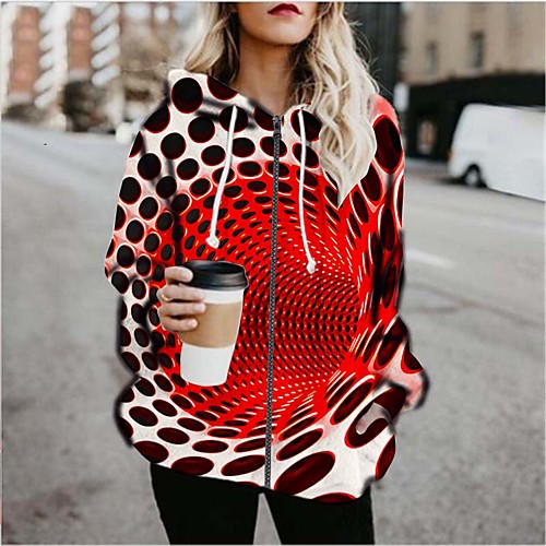 Women's Pullover Hoodie Sweatshirt Graphic 3D Print Daily Going out 3D Print Basic Hoodies Sweatshirts Red
Women's Pullover Hoodie Sweatshirt Graphic 3D Print Daily Going out 3D Print Basic Hoodies Sweatshirts Red