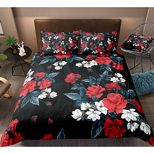 Flower Print 3-Piece Duvet Cover Set Hotel Bedding Sets Comforter Cover with Soft Lightweight Microfiber For Holiday Decoration(Include 1 Duvet Cover and 1or 2 Pillowcases)
Flower Print 3-Piece Duvet Cover Set Hotel Bedding Sets Comforter Cover with Soft Lightweight Microfiber For Holiday Decoration(Include 1 Duvet Cover and 1or 2 Pillowcases)