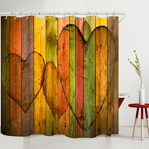 Love Striped Board Digital Printing Shower Curtain Shower Curtains Hooks Modern Polyester New Design
Love Striped Board Digital Printing Shower Curtain Shower Curtains Hooks Modern Polyester New Design