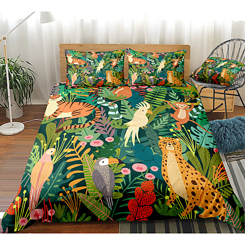 Animal Print 3-Piece Duvet Cover Set Hotel Bedding Sets Comforter Cover with Soft Lightweight Microfiber, Include 1 Duvet Cover, 2 Pillowcases for Double/Queen/King(1 Pillowcase for Twin/Single)
Animal Print 3-Piece Duvet Cover Set Hotel Bedding Sets Comforter Cover with Soft Lightweight Microfiber, Include 1 Duvet Cover, 2 Pillowcases for Double/Queen/King(1 Pillowcase for Twin/Single)