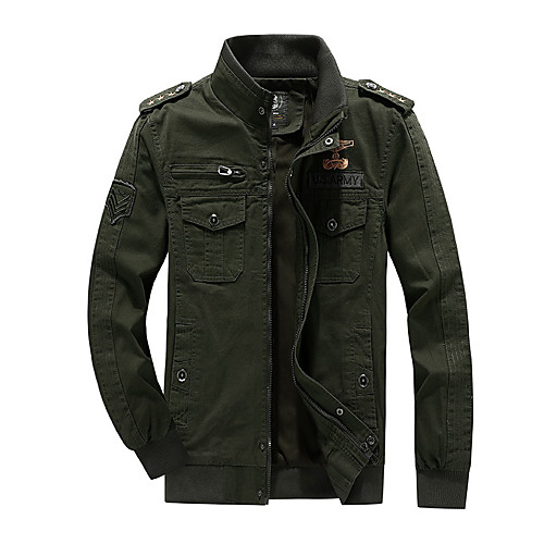 Men's Hiking Jacket Hiking Windbreaker Outdoor Solid Color Lightweight Windproof Breathable Quick Dry Jacket Top Cotton Fishing Climbing Camping / Hiking / Caving Black Army Green Khaki
Men's Hiking Jacket Hiking Windbreaker Outdoor Solid Color Lightweight Windproof Breathable Quick Dry Jacket Top Cotton Fishing Climbing Camping / Hiking / Caving Black Army Green Khaki