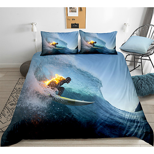 Sports Series Surfing Print 3-Piece Duvet Cover Set Hotel Bedding Sets Comforter Cover with Soft Lightweight Microfiber(Include 1 Duvet Cover and 1or 2 Pillowcases)
Sports Series Surfing Print 3-Piece Duvet Cover Set Hotel Bedding Sets Comforter Cover with Soft Lightweight Microfiber(Include 1 Duvet Cover and 1or 2 Pillowcases)