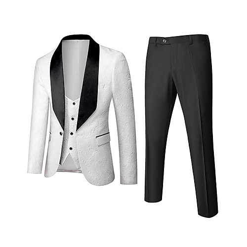 Tuxedos Tailored Fit Shawl Collar Single Breasted One-button Polyester Solid Color
Tuxedos Tailored Fit Shawl Collar Single Breasted One-button Polyester Solid Color