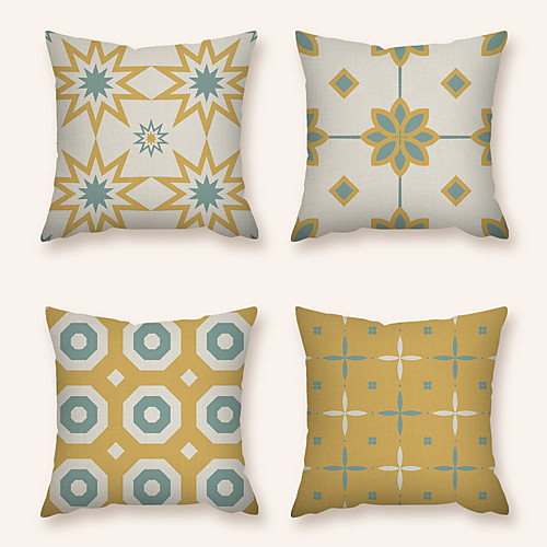Cushion Cover 4PC Linen Soft Decorative Square Throw Pillow Cover Cushion Case Pillowcase for Sofa Bedroom 45 x 45 cm (18 x 18 Inch) Superior Quality Machine Washable
Cushion Cover 4PC Linen Soft Decorative Square Throw Pillow Cover Cushion Case Pillowcase for Sofa Bedroom 45 x 45 cm (18 x 18 Inch) Superior Quality Machine Washable