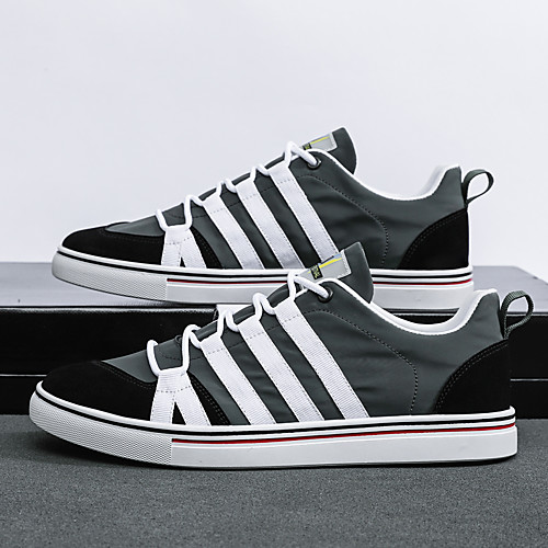 Men's Sneakers Casual Daily Walking Shoes Canvas Breathable Non-slipping Wear Proof White Black Gray Striped Fall Summer
Men's Sneakers Casual Daily Walking Shoes Canvas Breathable Non-slipping Wear Proof White Black Gray Striped Fall Summer