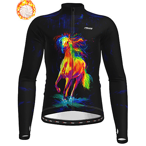 21Grams Men's Long Sleeve Cycling Jacket Winter Fleece Black Animal Bike Jacket Top Mountain Bike MTB Road Bike Cycling Thermal Warm Fleece Lining Breathable Sports Clothing Apparel / Stretchy
21Grams Men's Long Sleeve Cycling Jacket Winter Fleece Black Animal Bike Jacket Top Mountain Bike MTB Road Bike Cycling Thermal Warm Fleece Lining Breathable Sports Clothing Apparel / Stretchy