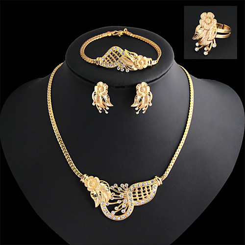Women's Jewelry Set Bridal Jewelry Sets Cut Out Flower Precious Fashion Gold Plated Earrings Jewelry Gold For Christmas Wedding Halloween Party Evening Gift 1 set
Women's Jewelry Set Bridal Jewelry Sets Cut Out Flower Precious Fashion Gold Plated Earrings Jewelry Gold For Christmas Wedding Halloween Party Evening Gift 1 set