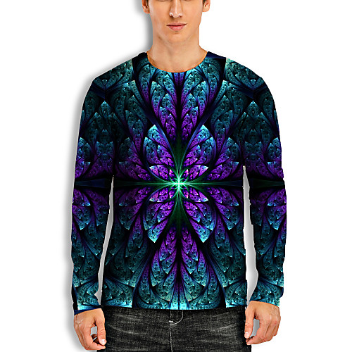 Men's T shirt 3D Print Graphic Optical Illusion 3D Print Long Sleeve Daily Tops Casual Purple
Men's T shirt 3D Print Graphic Optical Illusion 3D Print Long Sleeve Daily Tops Casual Purple