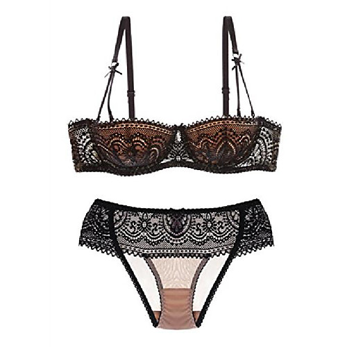 Ladies Thin Detachable Push Up Bralette Pointed Balconette Bra Set - (Black 80b)
Ladies Thin Detachable Push Up Bralette Pointed Balconette Bra Set - (Black 80b)
