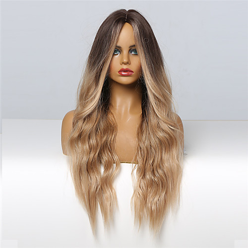 Synthetic Wig Body Wave Wig Long Light Brown Middle Part Synthetic Hair 24 inch Women's Fashionable Design Women Ombre Hair Brown
Synthetic Wig Body Wave Wig Long Light Brown Middle Part Synthetic Hair 24 inch Women's Fashionable Design Women Ombre Hair Brown