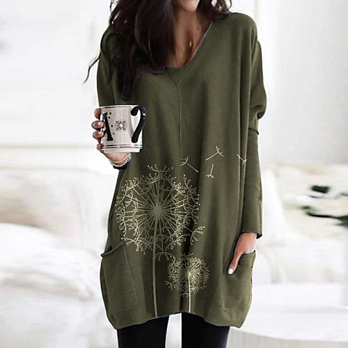 Women's T Shirt Dress Tee Dress Short Mini Dress Blue Army Green Fuchsia Khaki Dark Gray Gray Long Sleeve Print Pocket Patchwork Print Fall Spring V Neck Casual 2021 S M L XL XXL 3XL 4XL 5XL
Women's T Shirt Dress Tee Dress Short Mini Dress Blue Army Green Fuchsia Khaki Dark Gray Gray Long Sleeve Print Pocket Patchwork Print Fall Spring V Neck Casual 2021 S M L XL XXL 3XL 4XL 5XL