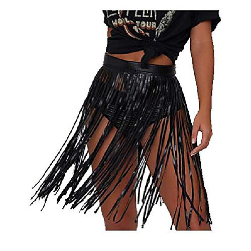 women tassel skirt leather summer high waisted pu beach fringe midi skirts black l
women tassel skirt leather summer high waisted pu beach fringe midi skirts black l