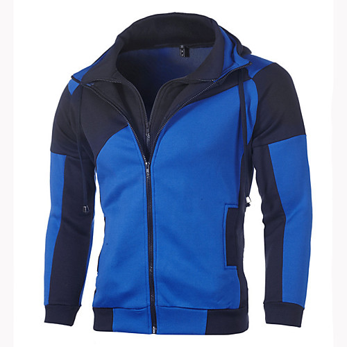 Men's Zip Up Hoodie Sweatshirt Color Block Hooded Work Hoodies Sweatshirts Long Sleeve White Blue Red
Men's Zip Up Hoodie Sweatshirt Color Block Hooded Work Hoodies Sweatshirts Long Sleeve White Blue Red