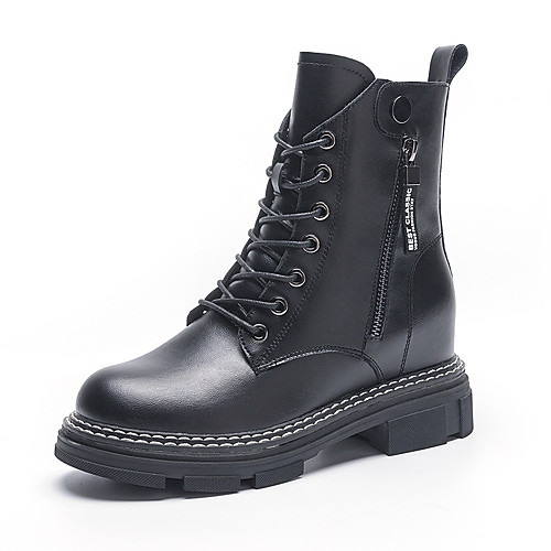 Women's Boots Chunky Heel Round Toe Booties Ankle Boots British Daily Walking Shoes Leather Solid Colored Black Beige / Booties / Ankle Boots
Women's Boots Chunky Heel Round Toe Booties Ankle Boots British Daily Walking Shoes Leather Solid Colored Black Beige / Booties / Ankle Boots