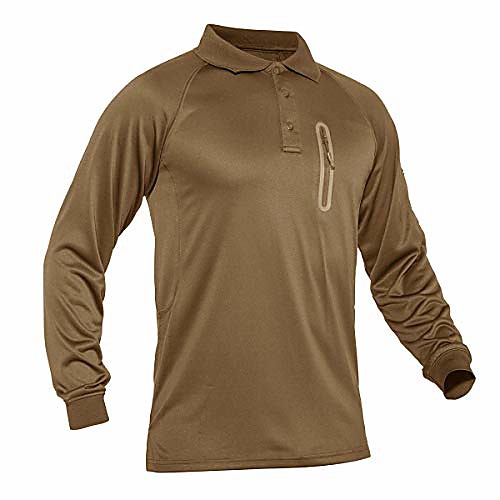 Men's Hiking Polo Shirt Long Sleeve Tee Tshirt Sweatshirt Top Outdoor Lightweight Breathable Quick Dry Sweat wicking Autumn / Fall Winter Solid Color Light Blue Wine Almond Hunting Fishing Climbing
Men's Hiking Polo Shirt Long Sleeve Tee Tshirt Sweatshirt Top Outdoor Lightweight Breathable Quick Dry Sweat wicking Autumn / Fall Winter Solid Color Light Blue Wine Almond Hunting Fishing Climbing