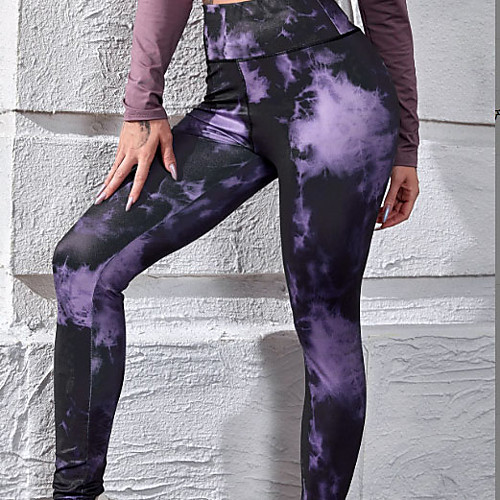 Women's High Waist Yoga Pants Patchwork Tights Leggings Tummy Control Butt Lift Breathable Tie Dye Black Yoga Fitness Gym Workout Winter Sports Activewear Stretchy / Moisture Wicking
Women's High Waist Yoga Pants Patchwork Tights Leggings Tummy Control Butt Lift Breathable Tie Dye Black Yoga Fitness Gym Workout Winter Sports Activewear Stretchy / Moisture Wicking