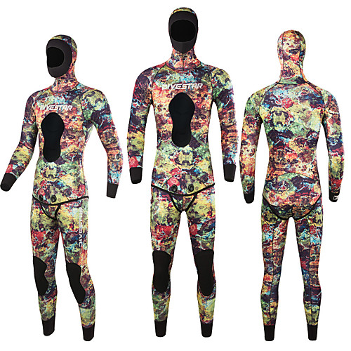DIVESTAR Men's Full Wetsuit 3mm SCR Neoprene Diving Suit Quick Dry Long Sleeve 2 Piece Camo / Camouflage Autumn / Fall Spring Summer
DIVESTAR Men's Full Wetsuit 3mm SCR Neoprene Diving Suit Quick Dry Long Sleeve 2 Piece Camo / Camouflage Autumn / Fall Spring Summer
