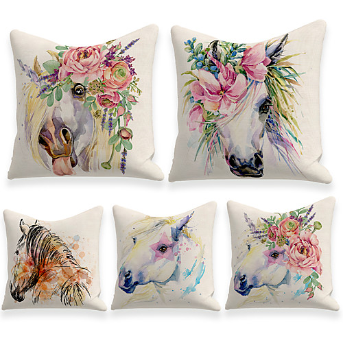 Cushion Cover 5PC Linen Soft Decorative Square Throw Pillow Cover Cushion Case Pillowcase for Sofa Bedroom 45 x 45 cm (18 x 18 Inch) Superior Quality Machine Washable
Cushion Cover 5PC Linen Soft Decorative Square Throw Pillow Cover Cushion Case Pillowcase for Sofa Bedroom 45 x 45 cm (18 x 18 Inch) Superior Quality Machine Washable