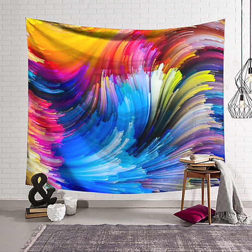 Wall Tapestry Art Deco Blanket Curtain Hanging Home Bedroom Living Room Dormitory Decoration Polyester Fiber Color Line Surging
Wall Tapestry Art Deco Blanket Curtain Hanging Home Bedroom Living Room Dormitory Decoration Polyester Fiber Color Line Surging