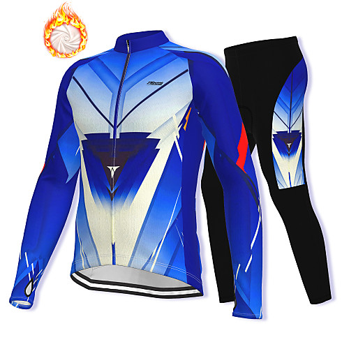 21Grams Men's Long Sleeve Cycling Jacket with Pants Winter Fleece Spandex Blue Bike Fleece Lining Warm Sports Graphic Mountain Bike MTB Road Bike Cycling Clothing Apparel / Stretchy / Athleisure
21Grams Men's Long Sleeve Cycling Jacket with Pants Winter Fleece Spandex Blue Bike Fleece Lining Warm Sports Graphic Mountain Bike MTB Road Bike Cycling Clothing Apparel / Stretchy / Athleisure