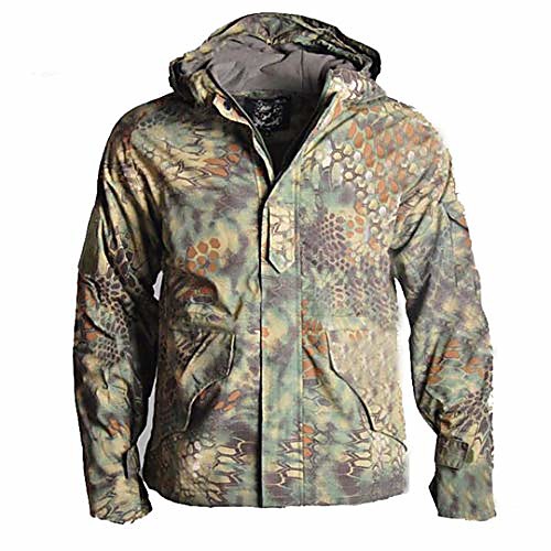 men camouflage tactical hunting jacket outdoor hiking climbing hooded windbreaker military army sport jacket green python xl
men camouflage tactical hunting jacket outdoor hiking climbing hooded windbreaker military army sport jacket green python xl