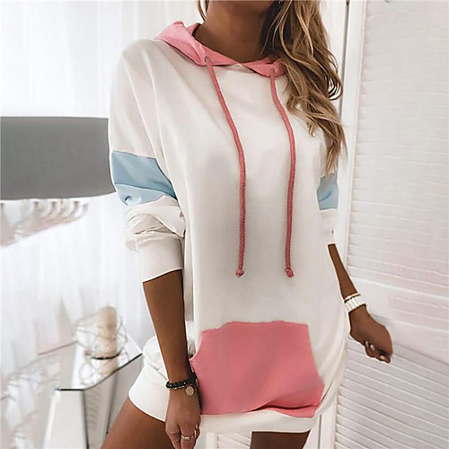 Women's Color Block Women's Hoodies Long Sleeve Sweater Cardigans Hooded Fall Winter White Black Red
Women's Color Block Women's Hoodies Long Sleeve Sweater Cardigans Hooded Fall Winter White Black Red