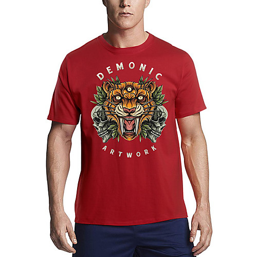 Men's T shirt Other Prints Graphic Animal Print Short Sleeve Daily Tops Cotton Basic White Black Red
Men's T shirt Other Prints Graphic Animal Print Short Sleeve Daily Tops Cotton Basic White Black Red