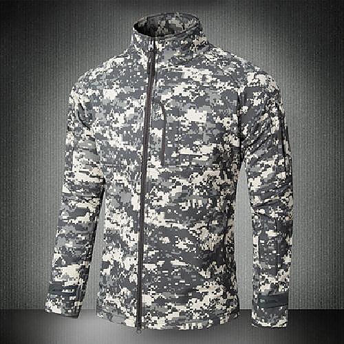 Men's Hiking Softshell Jacket Military Tactical Jacket Long Sleeve Outerwear Jacket Top Outdoor Thermal Warm Lightweight Breathable Quick Dry Autumn / Fall Winter Fleece Camo / Camouflage CP Color
Men's Hiking Softshell Jacket Military Tactical Jacket Long Sleeve Outerwear Jacket Top Outdoor Thermal Warm Lightweight Breathable Quick Dry Autumn / Fall Winter Fleece Camo / Camouflage CP Color