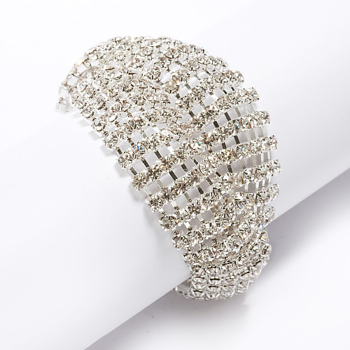 Women's Bracelet Classic Blessed Stylish Rhinestone Bracelet Jewelry Gold / Silver For Wedding Daily
Women's Bracelet Classic Blessed Stylish Rhinestone Bracelet Jewelry Gold / Silver For Wedding Daily