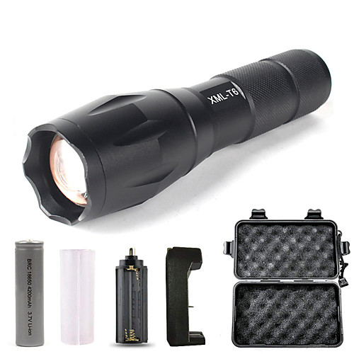 

LED Flashlights / Torch Handheld Flashlights / Torch Waterproof LED XM-L2 T6 1 Emitters Manual Mode Waterproof Portable Color Gradient Camping / Hiking / Caving Everyday Use US Plug Cold White Light