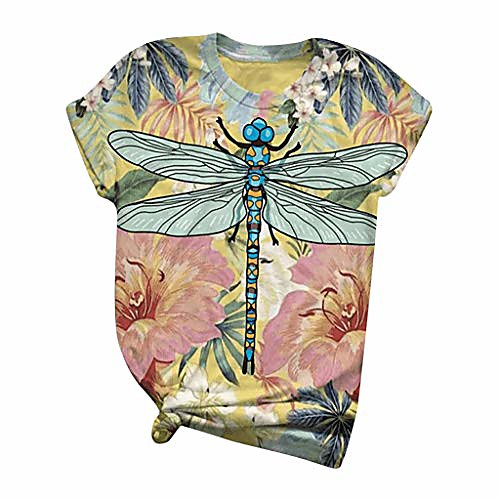 graphic tees for women summer cute tops short sleeve 3d dragonfly cattle printed o-neck casual t-shirt plus size (4x-large, a)
graphic tees for women summer cute tops short sleeve 3d dragonfly cattle printed o-neck casual t-shirt plus size (4x-large, a)