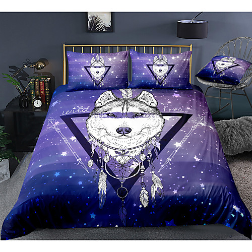 Husky Dreamcatcher 3-Piece Duvet Cover Set Hotel Bedding Sets Comforter Cover with Soft Lightweight Microfiber For Room Decoration(Include 1 Duvet Cover and 1or 2 Pillowcases)
Husky Dreamcatcher 3-Piece Duvet Cover Set Hotel Bedding Sets Comforter Cover with Soft Lightweight Microfiber For Room Decoration(Include 1 Duvet Cover and 1or 2 Pillowcases)