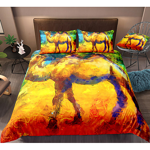 Camel Print 3-Piece Duvet Cover Set Hotel Bedding Sets Comforter Cover with Soft Lightweight Microfiber, Include 1 Duvet Cover, 2 Pillowcases for Double/Queen/King(1 Pillowcase for Twin/Single)
Camel Print 3-Piece Duvet Cover Set Hotel Bedding Sets Comforter Cover with Soft Lightweight Microfiber, Include 1 Duvet Cover, 2 Pillowcases for Double/Queen/King(1 Pillowcase for Twin/Single)